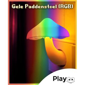 Gele Paddenstoel (RGB) - Schattig Nachtlampje