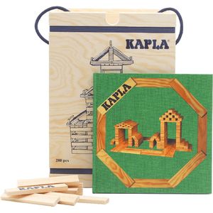 KAPLA - KAPLA Blank - Constructiespeelgoed - Groen Voorbeeldboek - 280 Plankjes