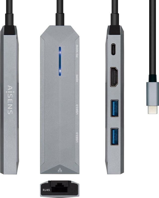 Input Adapter - USB 3.2 Gen 1 Type-C - Aluminium - 4K Ultra HD