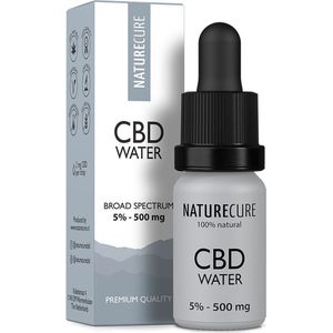 Nature Cure Wateroplosbare CBD 5% - 500 mg- Broad Spectrum  10 ml