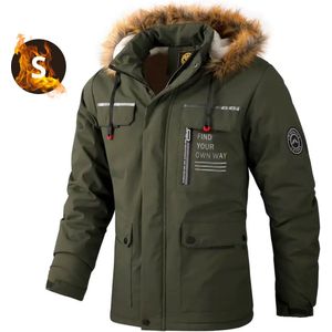 Livano Winterjas Voor Heren - Parka - Winter - Jas - Volwassen - Leger Groen - Maat L