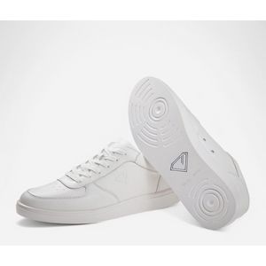 Witte Danssneaker - Volledige zool - Twee draaipunten - SpinPoint Dance Sneaker - Lichtgewicht - Zach voetbed - Unisex - Echte leder - Veters - Salsa, Bachata, Latin, Freestyle - Diamant - BEAT - Wit - 41