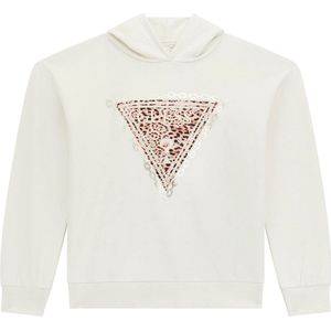 Guess Girls Logo Hoodie Off-White - Maat 176