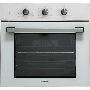 Luxell B66-SF3(MT) 4 Programma's- 3 knoppen- Witte Glazen Inbouw Oven