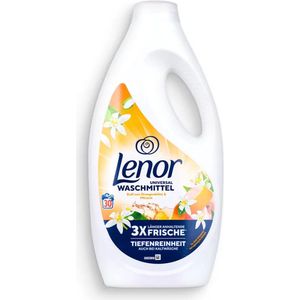Lenor Vloeibaar Wasmiddel Orange Blossom & Peach 30 Wasbeurten - 4 x 1,5 l - Voordeelverpakking