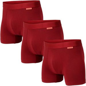Undiemeister Boxershort Heren - Reef Clay (Rood) - 3-Pack - Mellowood Tencel - Ademend, Anti-Bacterieel & Naadloos Ondergoed - Premium Onderbroeken Heren - Maat XXXL
