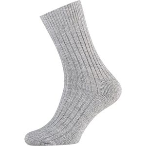 Socke - 2 Pack Noorse Sokken - Nordic Thermo -  Maat 43-46 - 2 Paar - Kleur Grijs
