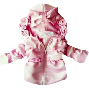 Maat 116 Zomerjas licht roze voor baby en kind Jas met roosjes