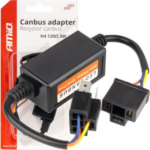 AMiO - H4 Canbus Relaisweerstand - Dimlicht / Grootlicht - 12v-24v - 1 stuk