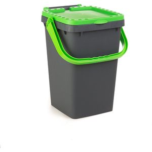 Ecoplus 25 liter afvalemmer groen - afvalscheidingsbak - sorteerbak - afvalbak