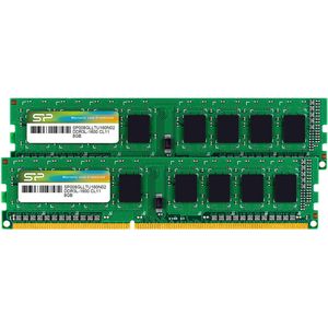 Silicon Power - Desktopgeheugen - DDR3L - 16GB (2x8GB) - 1600MHz - CL11 - UDIMM - SP016GLLTU160N22