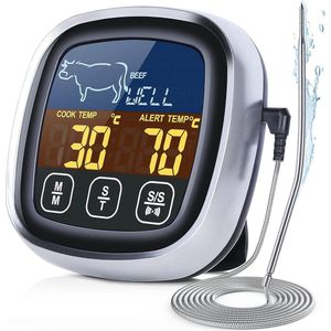 Cuisimax Digitale Vleesthermometer incl. Batterijen - Tot 300 °C - Draadloos - OvenThermometer - BBQ Thermometer - Kookthermometer