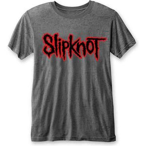 Slipknot - Logo Heren T-shirt - M - Grijs
