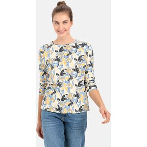 camel active Jersey ronde-hals shirt gemaakt van duurzaam katoen - Maat womenswear-S - Veelkleurig