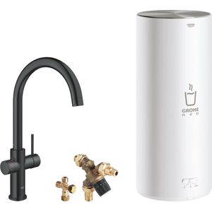 Grohe Red 3-in-1 Kraan met L-Size boiler kleur Black Velvet