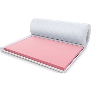 FDM® VISCO MAX Topmatras 100x200 cm - Koudschuim Topmatrassen Topper Eenpersoons - Hoogte 8 cm H1 - Visco - Ademend - Öko-Tex gecertificeerd - Afritsbaar hoes wasbaar - Antiallergisch en Ademende