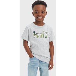 Levi´s ® Kids Camo Poster Logo T-shirt Met Korte Mouwen Grijs 14 Years Jongens