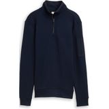 TOM TAILOR - Sweatshirt - Donkerblauw - Schipperskraag - Lange Mouw