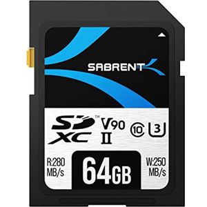 64GB SD UHS-II Geheugenkaart met hoge snelheid voor foto- en videoprofessionals