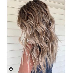 Halo Hair Extensions | Hair Extensions | 40 CM | 95 GR | Human Hair |Licht Bruin/Heel licht blond| Echt Haar | The Hair Label