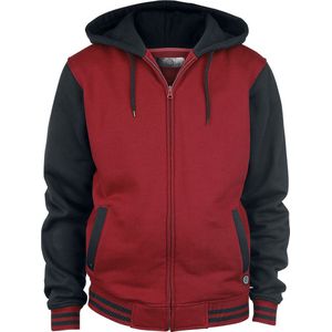 R.E.D. Rock-Engineered Design Zwart-rood sweatshirt jasje - Heren - M