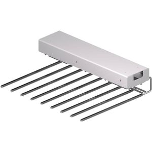 Uitneembare broek - zilverkleurig staal - opbergruimte voor accessoires