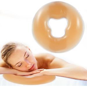 Zachte Gel Gezichtsdutje Relax Massager Kussen voor Massagetafel - Siliconen - SPA Bed - Schoonheidssalon - Huidverzorging - Beige .