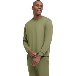 FALKE Basic Light Sweatshirt zacht comfortabel katoen sweater heren groen - maat S