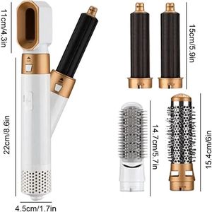 Sterrenvuur ProStyler - 5-in-1 Föhn & Styling Tool - Sneldrogend - Ionische Technologie - Anti-Kroes - Verwisselbare Opzetstukken