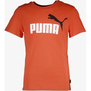 Puma ESS+ Col 2 Logo kinder T-shirt oranje - Maat 176