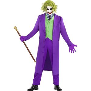 FUNIDELIA Joker kostuum - The Dark Knight voor Mannen - Maat: S - Paars
