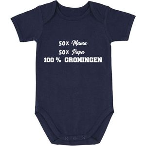 100 % Groningen Babyromper Jongen | Rompertje | Romper | Baby | Jongensromper