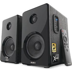 Actieve Boekenplankspeakers met Versterker en Bluetooth - Ideaal voor Thuisbioscoop en Gaming