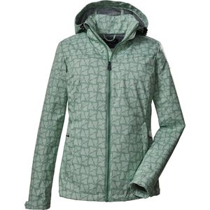 Killtec dames zomerjas - softshell jas - lichtgroen print - 39140 - maat 38