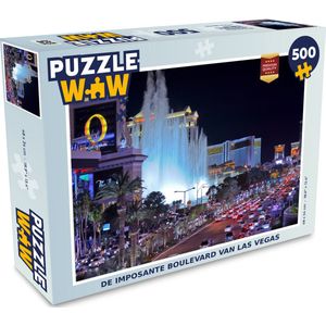 Puzzel De imposante boulevard van Las Vegas - Legpuzzel - Puzzel 500 stukjes