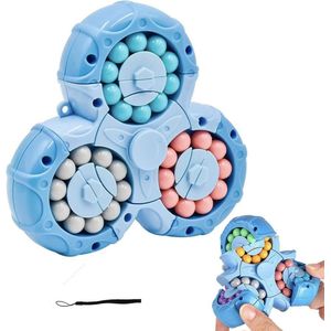 2-in-1 Fidget Spinner Magic Bean roterende Kubus Speelgoed - 1 stuk - Sensorisch Speelgoed - Badspeelgoed - Brain Training handheld puzzelspeelgoed - Nieuw - Kinderen