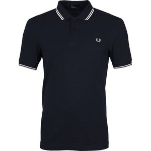 Fred Perry - Polo Navy White - Slim-fit - Heren Poloshirt Maat M