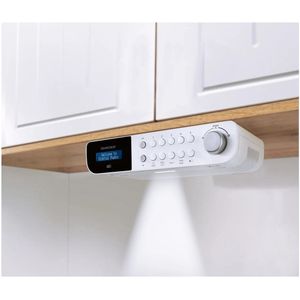 Silvercrest - DAB + Keukenradio - Wit - 25.4 x 5.6 x 16 cm