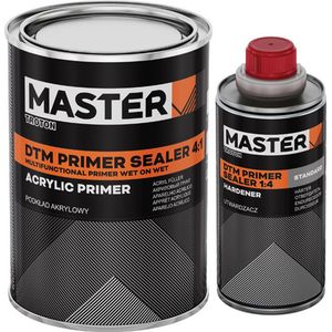 MASTER TROTON DTM Primer sealer 4:1 | Wit | Multifunctionele primer | Grondlak | Autoschadeherstel | Groot blik! 3,6L + 0,9L verharder
