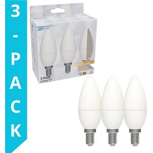 LED's Light LED lampen met kleine E14 fitting - Warm wit licht - 8W/60W - 3PACK