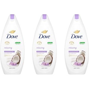 Dove Douchegel - Relaxing Coconut & Jasmijn 225ml - Voordeelverpakking 3 stuks