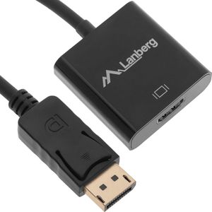 Lanberg - Lanberg mini Displayport male naar HDMI-A female verloopkabel 10 cm