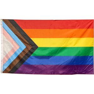 Trasal - Progress Pride LGBT flag - progress vlag - 150x90cm