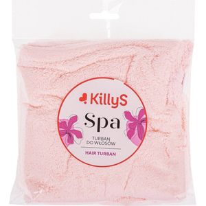 Haarhanddoek in de vorm van een tulband