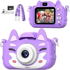 Digitale Kindercamera met Videorecorder en Speelgoedfuncties - HD Camera voor Kids - Interactieve Fotografie en Filmen - Creatief Speelgoed voor Jongens en Meisjes - Cadeau voor Kinderen van 3-12 Jaar
