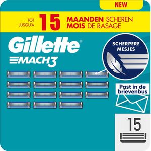 Gillette Mach3 Base - Scheermesjes - 15 Stuks - Inclusief Sleutelhanger