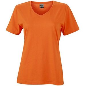 James and Nicholson Dames/dames Workwear T-Shirt (Oranje)