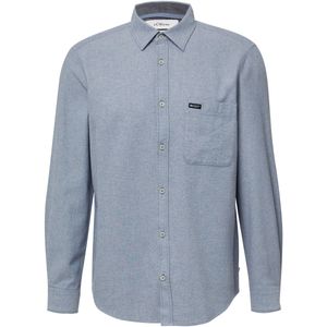 s.Oliver - Hemd - Katoen - Normale Pasvorm - Kent-kraag - Borstzak