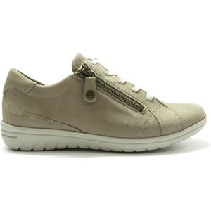 Hartjes Vrouwen Nubuck Lage sneakers / Damesschoenen 88362 - Taupe - Maat 39.5