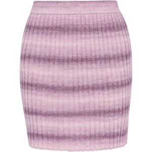 MYMO - A-lijn Rok - Lila - Gevoerde Zoom/Rand - Slanke Pasvorm